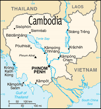 Map of Cambodia